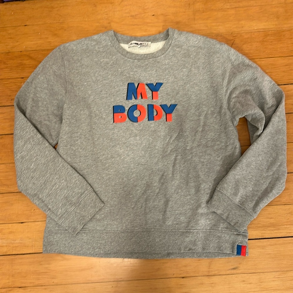 Madewell x KULE Unisex My Body Sweatshirt gray size medium